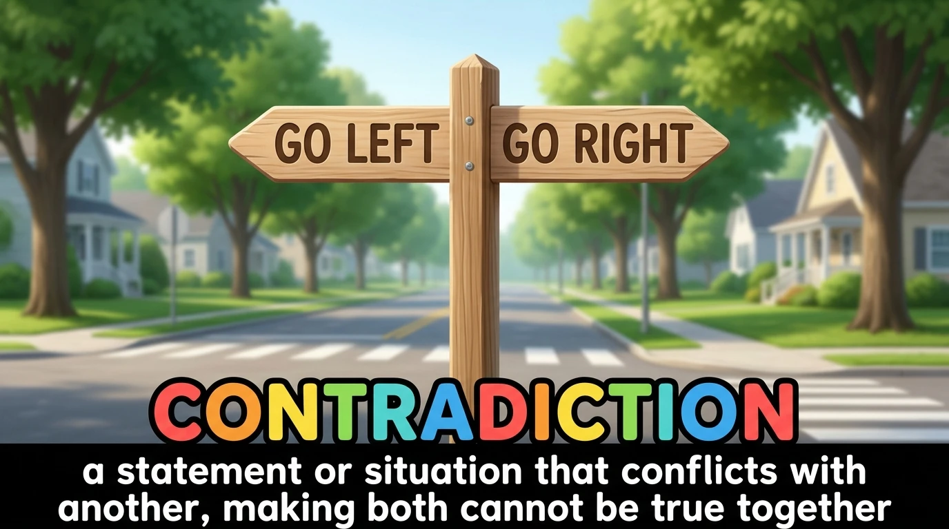 English Illustration for contradiction